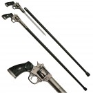 Revolver Regent Concealed Sword Cane - Gunmetal Black