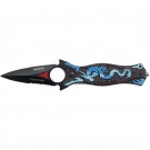 Dragon Spear Point Assisted Knife - Blue