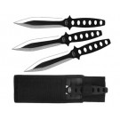 Double Edged, 3 Piece Throwing Knife Set