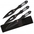 3pc 9" Spider Throwing Knife Set