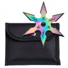 4" Rainbow Throwing Star