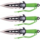7.5" Black Paint Blade w/ Green Cord Wrap