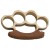 Solid Brass Knuckle with Leather 